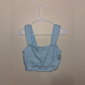Light Blue Cropped Tank top